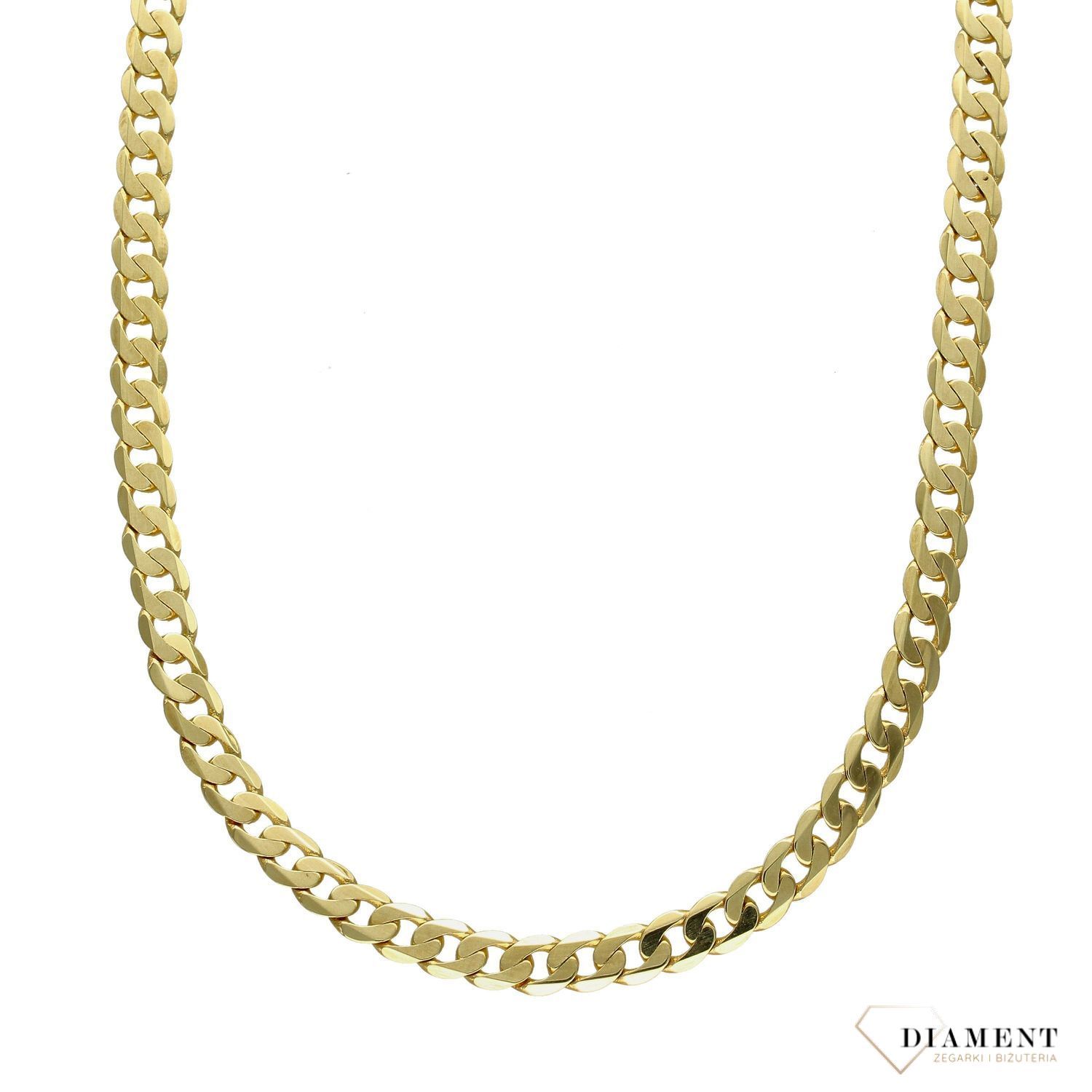 Złoty łańcuszek 585 pancerka 6 mm DIA-LAN-1113-585 6mm ✅ Złoty łańcuszek o splocie pancerki ✅ Łańcuszek o równych oczkach wykonanych z wysokiej jakości złota próby 585.jpg